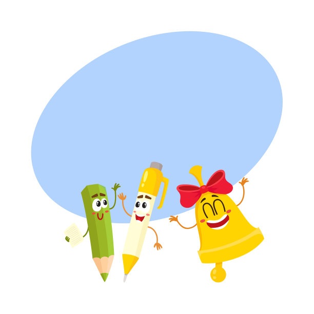 笔尖笑笔铃字背滑稽图片下载