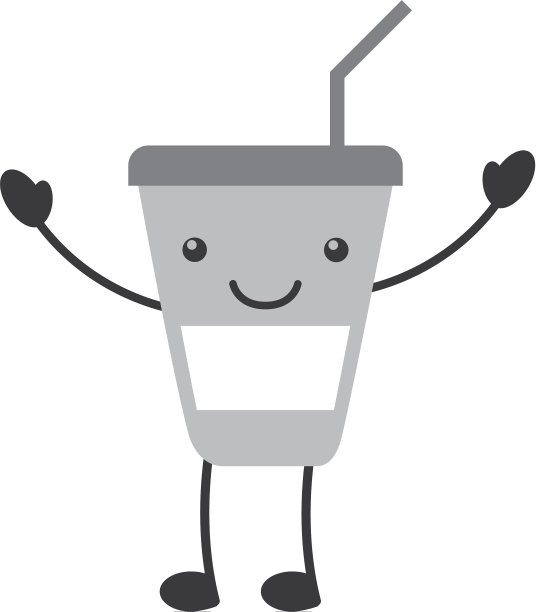 塑料杯卡哇伊性格图片下载