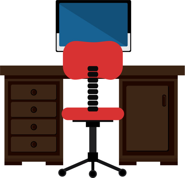 办公室工作场所与书桌和桌面场景图片下载