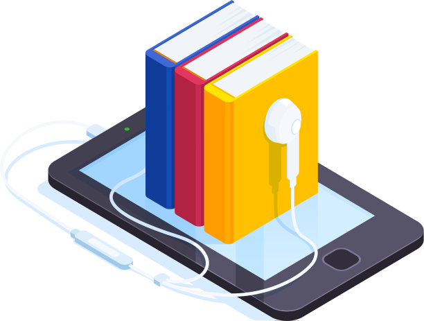 有声读物等距的概念图片下载