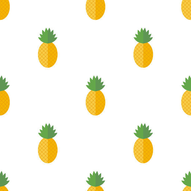 菠萝无缝图案图片下载