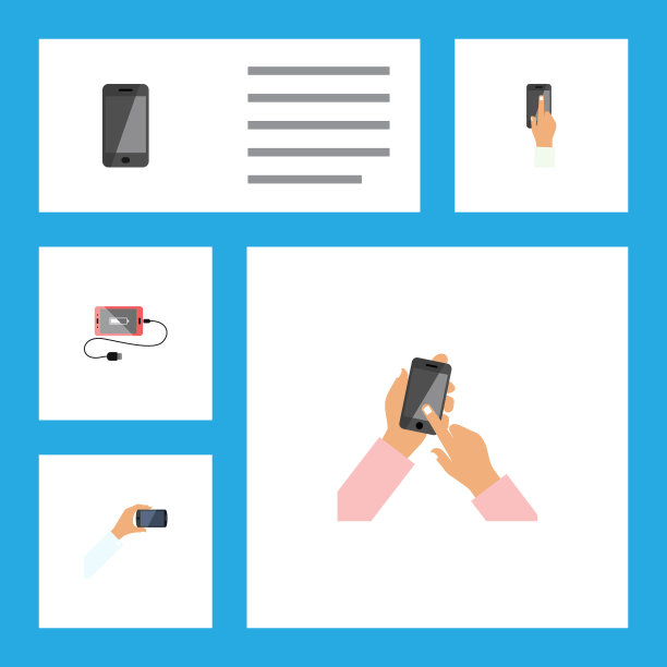 平板图标触摸屏电话机图片下载