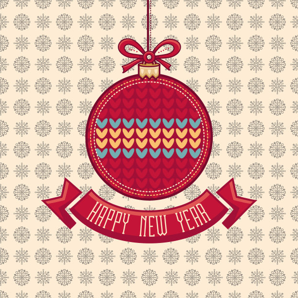 新年贺卡节日装饰品图片下载