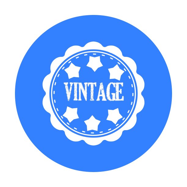 复古图标在黑色风格孤立在白色图片下载