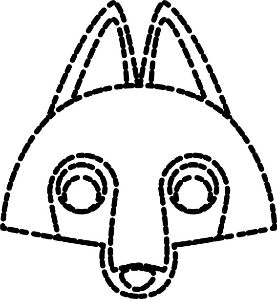 狼的卡通动物图片下载