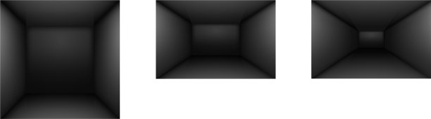 黑色简约的空房室内设计图片下载