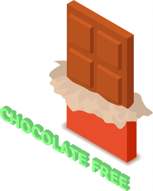 巧克力过敏原免费图标等距样式图片下载
