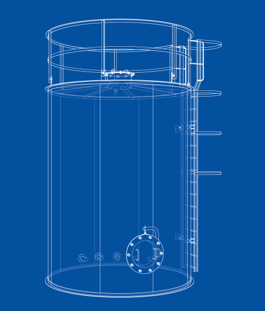 油罐轮廓渲染3d图片下载