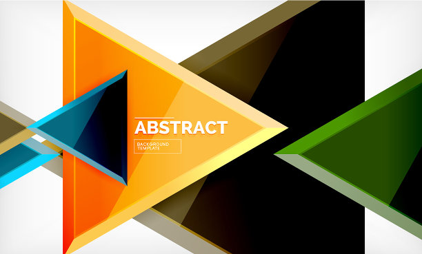 三角形低聚背景设计图片下载