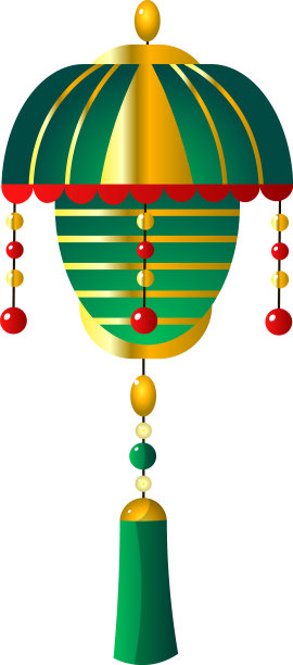绿色中国纸天灯与复杂图片下载