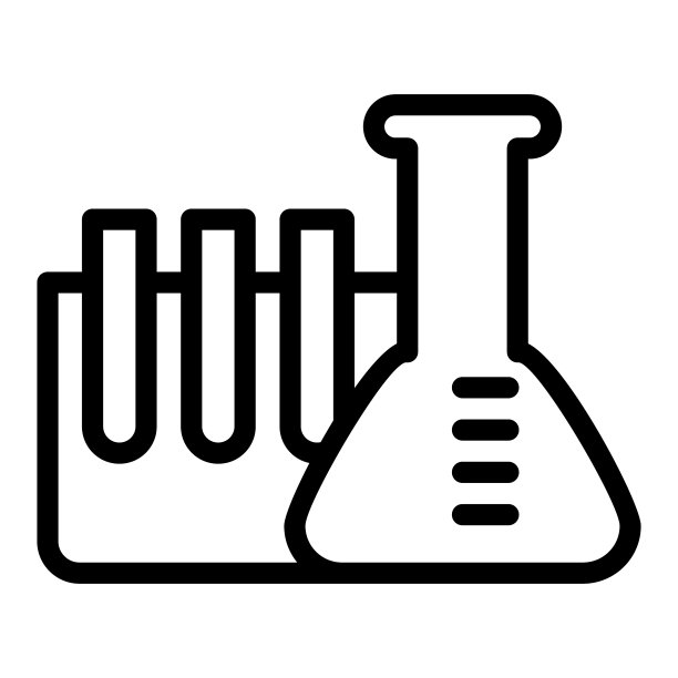化学管线图标烧瓶与安瓿图片下载