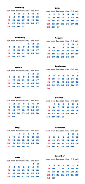 日历2018模板简单规划师设计图片下载