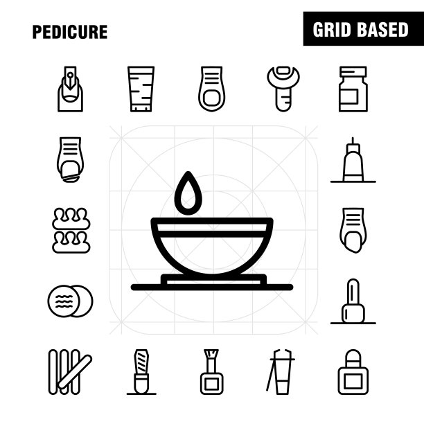 足疗线图标包设计师和图片下载