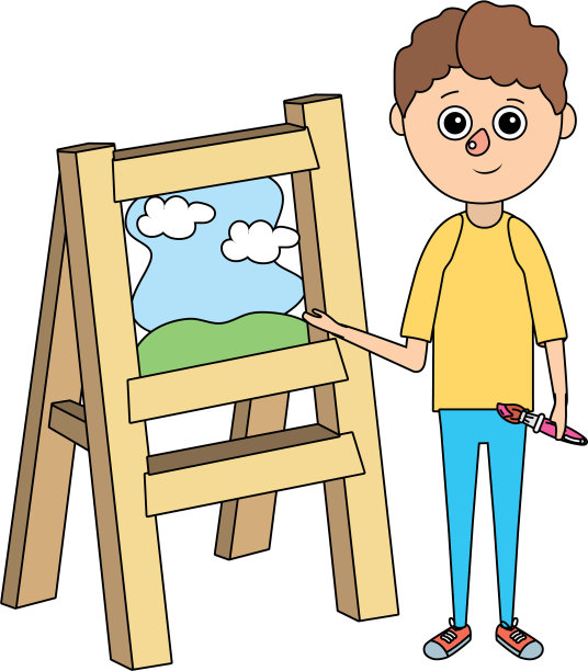 学校教育男孩卡通图片下载