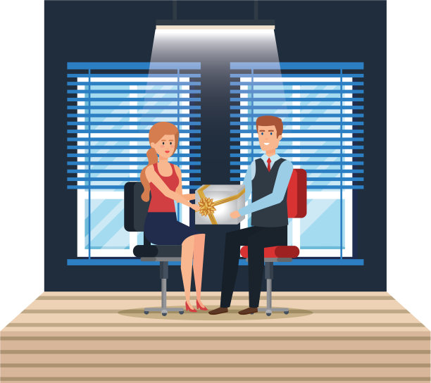 职场情侣互赠礼物图片下载