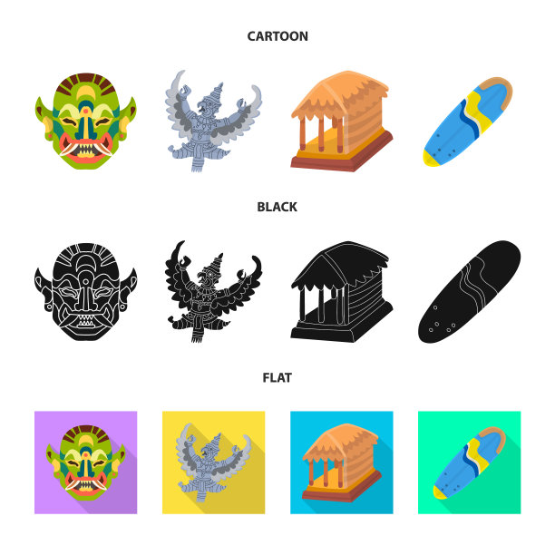 设计旅游及旅游标志套装图片下载