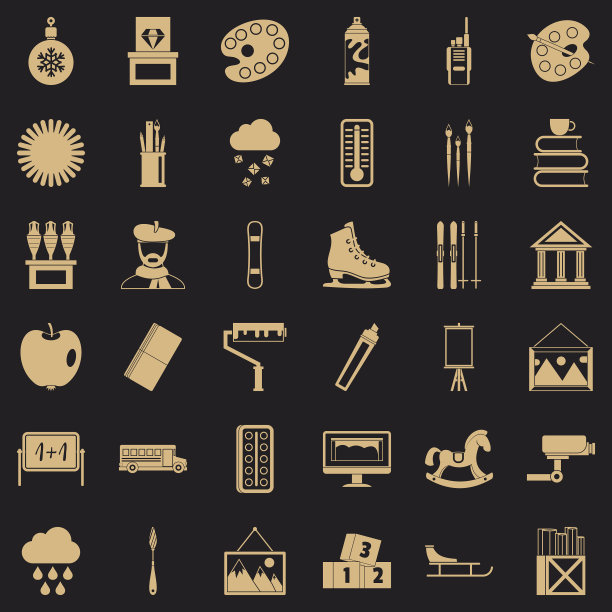 绘制图标设置简单的风格图片下载