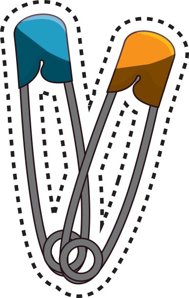 金属挂钩孤立图标图片下载