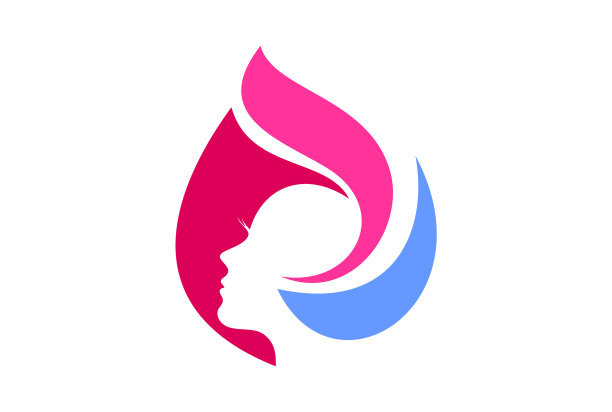 抽象美玫瑰花标志图片下载