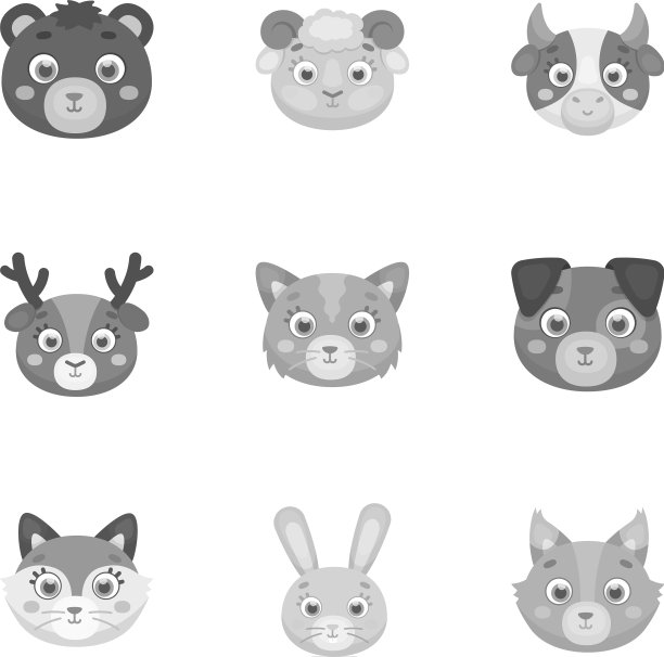 一套关于野生和家养动物的图片图片下载