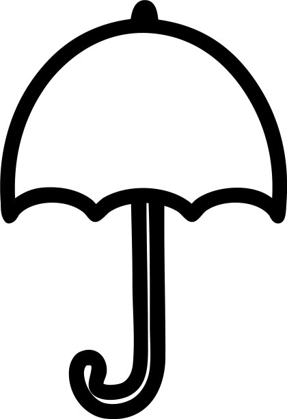 打开的雨伞图标图片下载