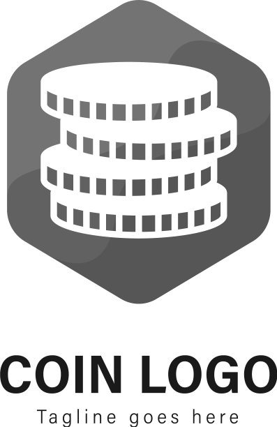 现代硬币标志模板设计图片下载