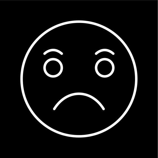 悲伤表情符号图标图片下载