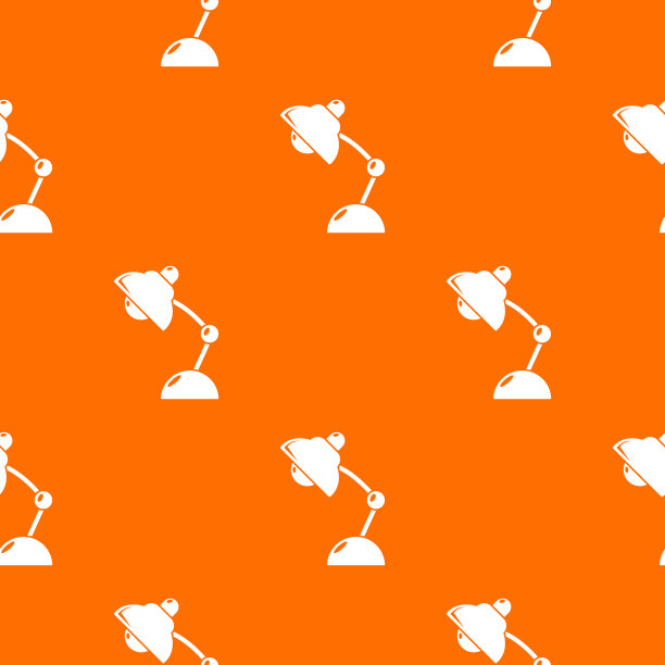 台灯图案橙色图片下载