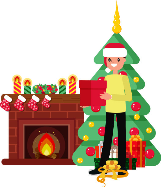 圣诞卡通风格图片下载