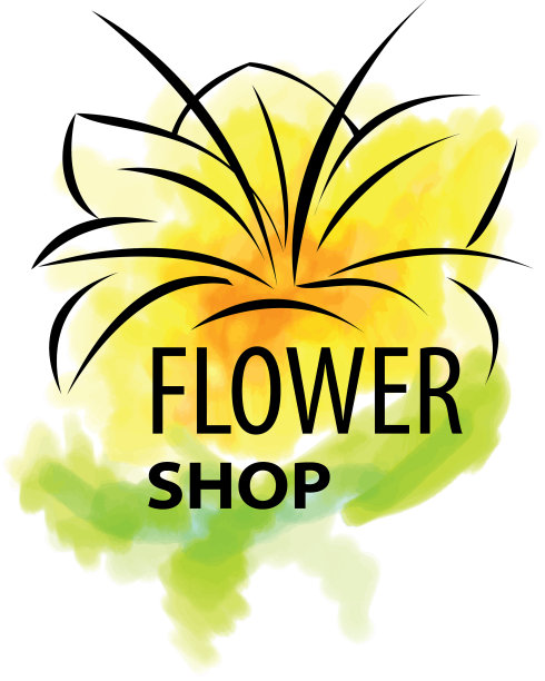 标志为花卉销售抽象图片下载