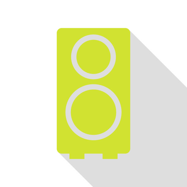 喇叭标志用扁形梨图标图片下载