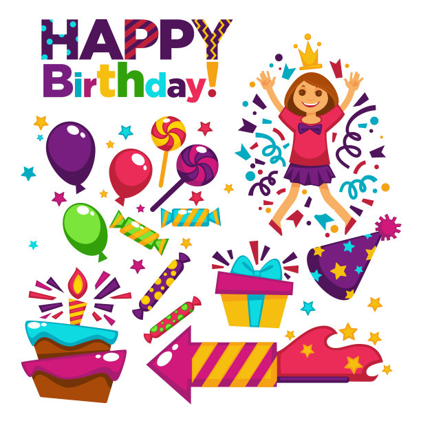 生日贺卡或明信片礼物图片下载