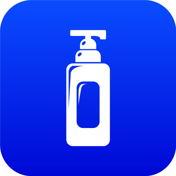 洗发器图标为蓝色图片下载