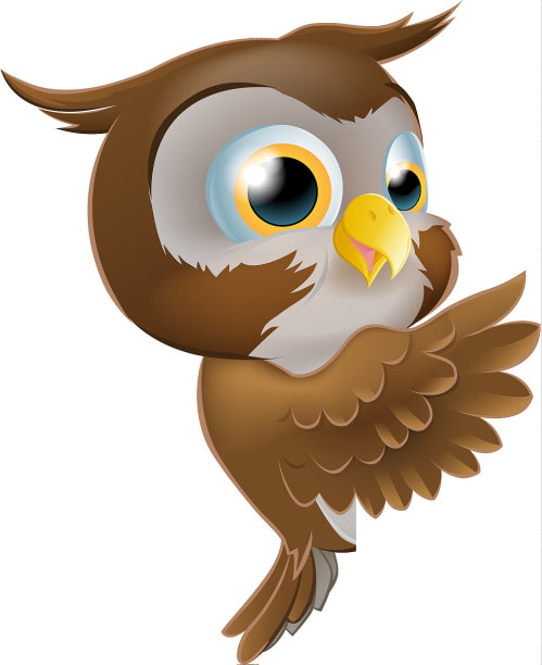 指可爱的猫头鹰图片下载