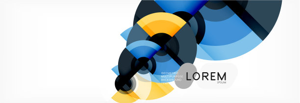 圆形几何构图抽象背景图片下载