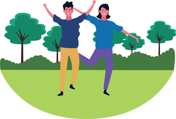 情侣们开心地跳舞图片下载