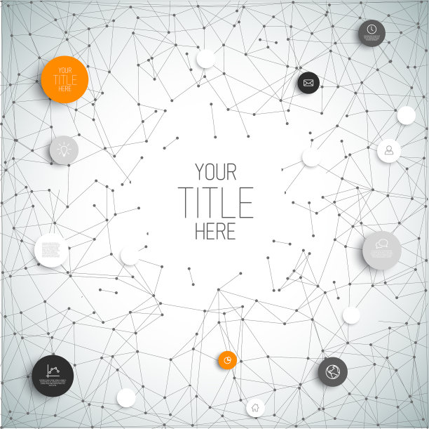 抽象圈信息图表网络图片下载