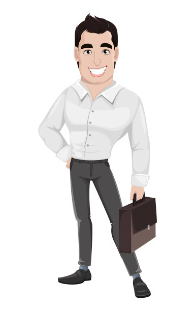 肌肉英俊的商人图片下载