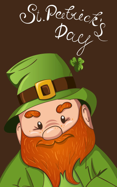 手绘圣帕特里克节快乐图片下载