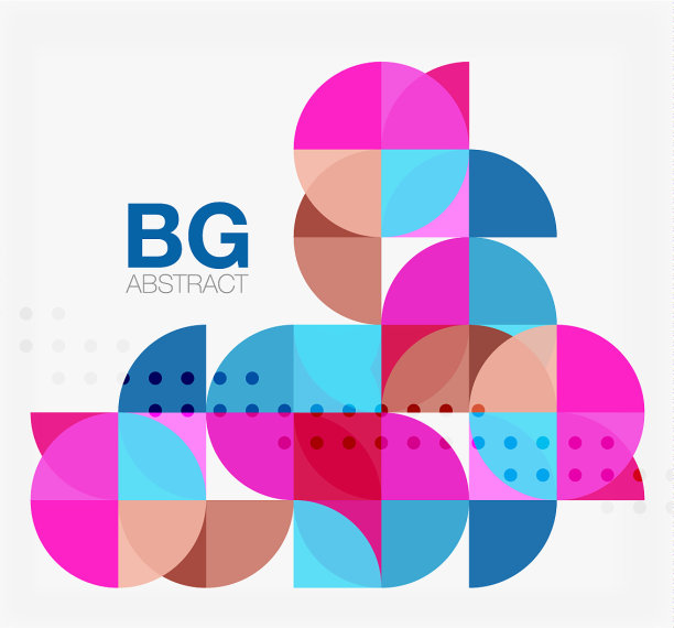 现代优雅的几何圆抽象图片下载