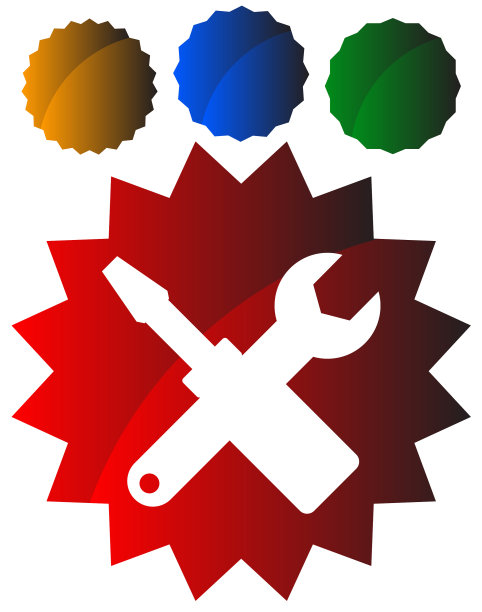 十字螺丝刀扳手图标维修保养图片下载