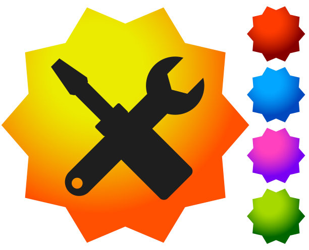 十字螺丝刀扳手图标维修保养图片下载