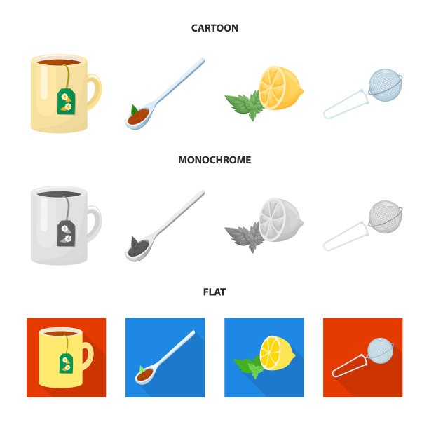 孤立对象的健康和花卉标志图片下载