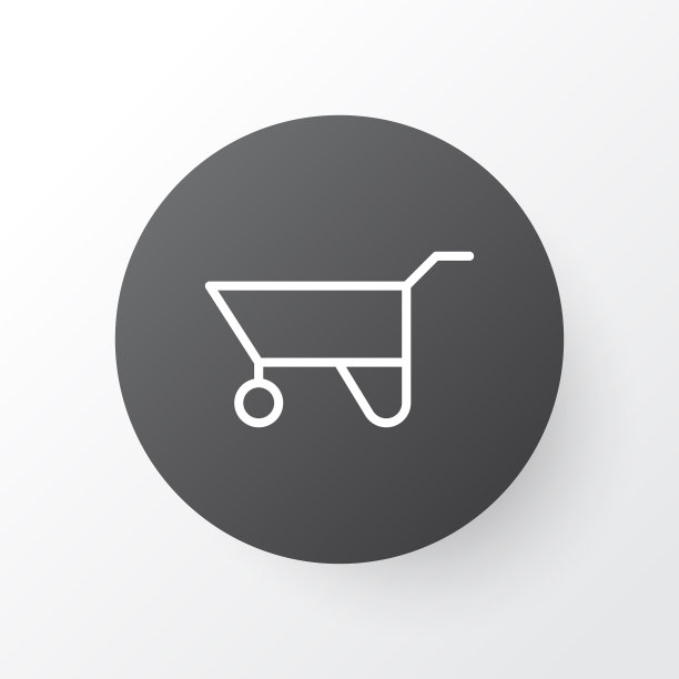 手推车图标象征优质隔离图片下载