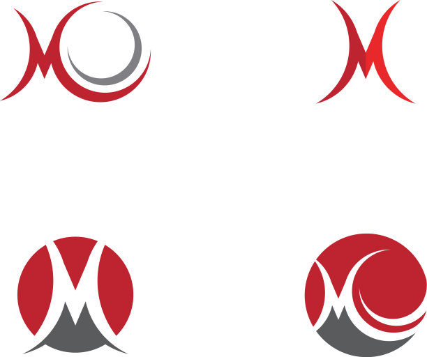 M字母标志模板图片下载