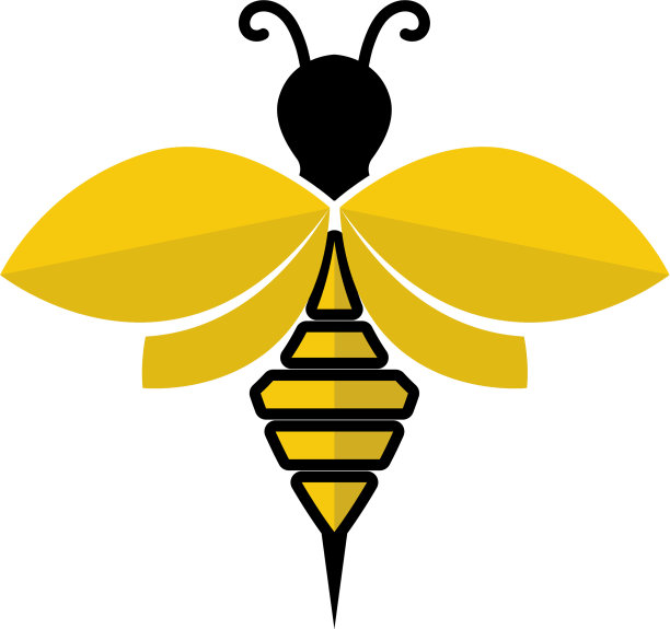 蜜蜂标识和符号模板图片下载