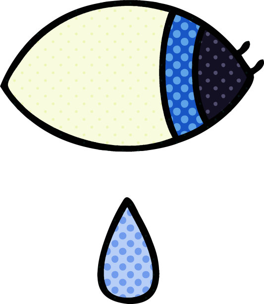 漫画风格的卡通哭眼睛看图片下载