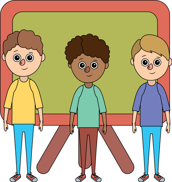 学龄儿童卡通图片下载