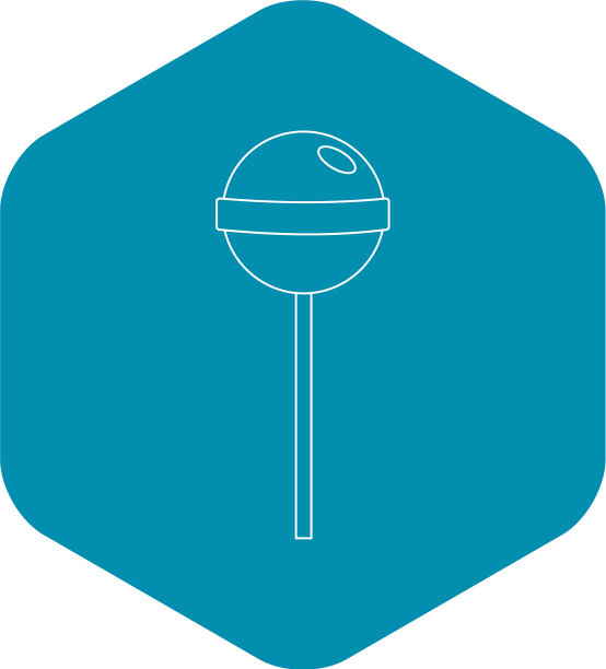 美味的糖果图标轮廓风格图片下载