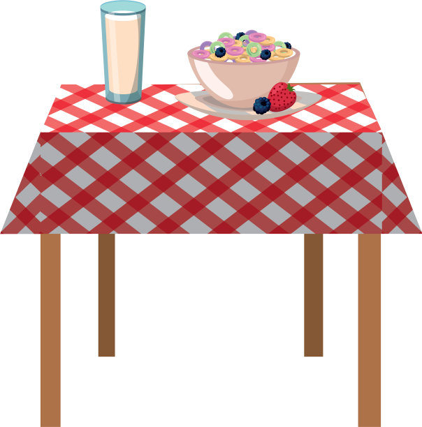 美味可口的早餐卡通图片下载